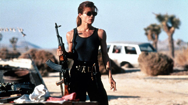 Sarah Connor Terminator 2: Judgement Day 1991 via Ironing Board Collective